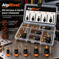 AlpRivet™ – Kit écrous à sertir pour visseuse (M3 à M8)